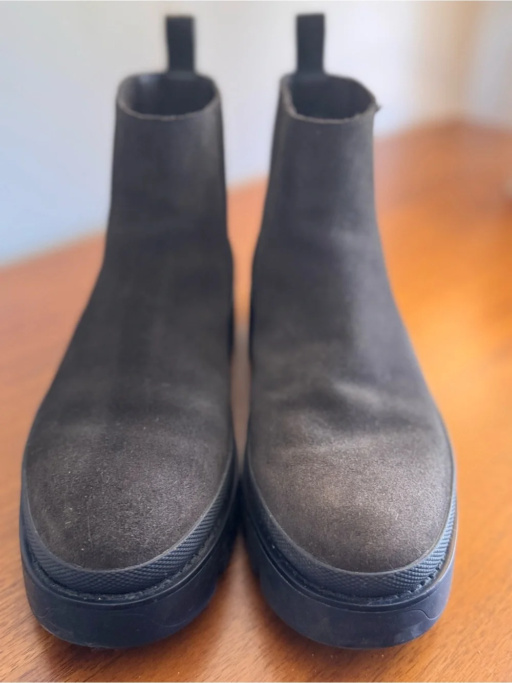Michael Kors Men’s Suede Lug Sole Chelsea Boots -Dark Chocolate Brown - Size 9.5